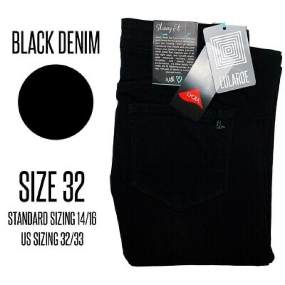 LuLaRoe Black Denim